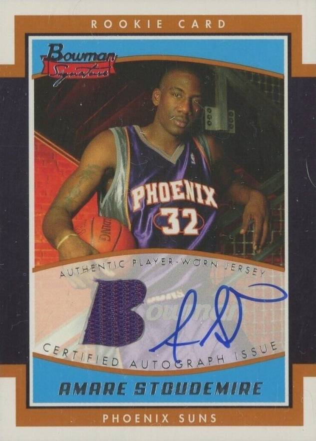 2002 Bowman Signature Amar'e Stoudemire #AS Basketball Card