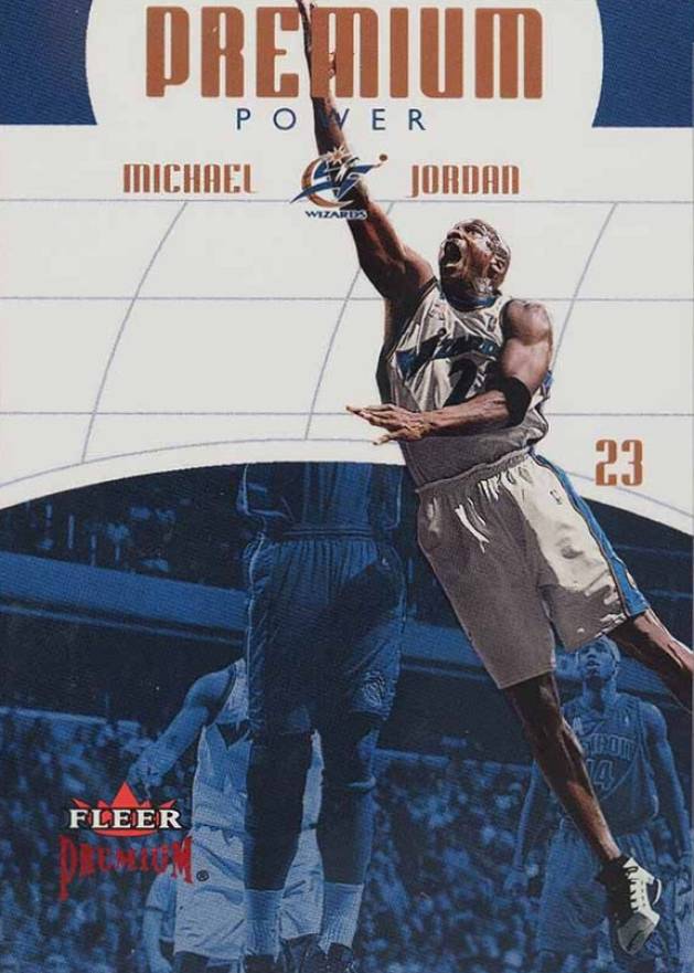 2002 Fleer Premium Premium Power Michael Jordan #4 Basketball Card