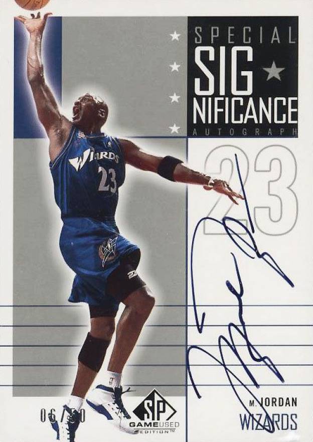2002 SP Game Used Special Significance Michael Jordan #MJ Basketball Card
