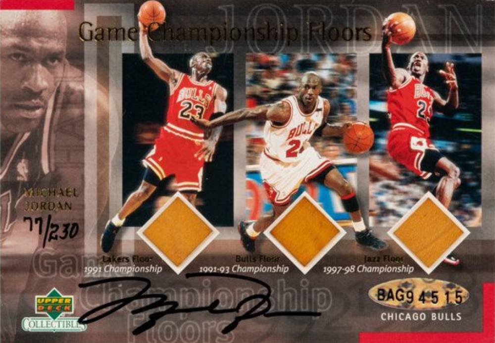 2000 Upper Deck Collectibles Game Championship Floors  Michael Jordan # Basketball Card