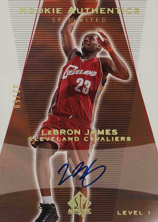 2003 SP Authentic LeBron James #148 Basketball Card