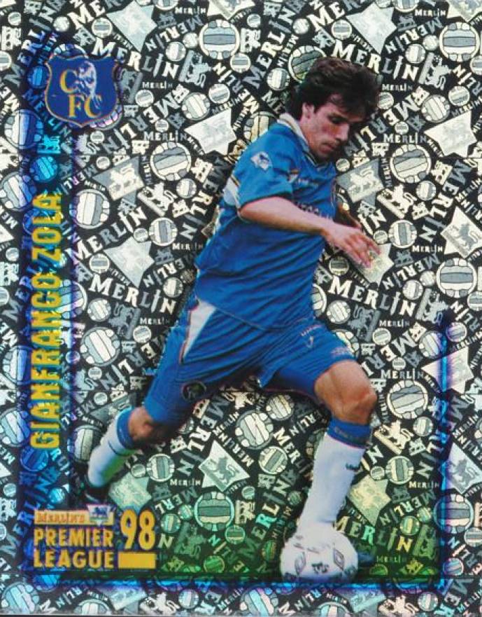 1997 Merlin's Premier League 98 Gianfranco Zola #145 Soccer Card