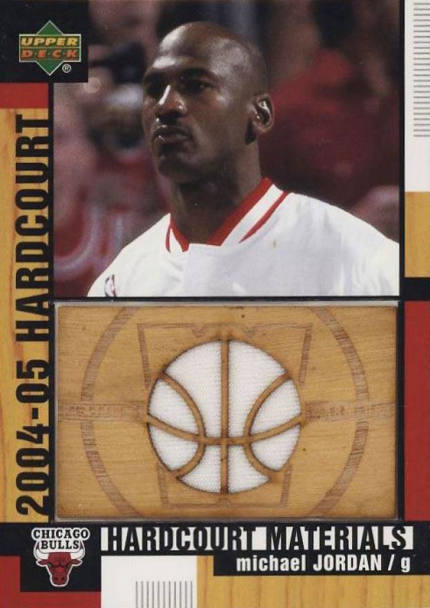 2004  Upper Deck Hardcourt Materials Combo Michael Jordan #HCMMJ Basketball Card