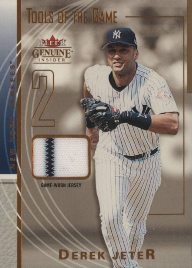 2004 Fleer Genuine Insider Tools of the Game Derek Jeter #TG-DJ Baseball Card