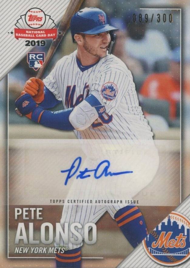 2019 Topps National Baseball Card Day Autographs Pete Alonso #PA Baseball Card