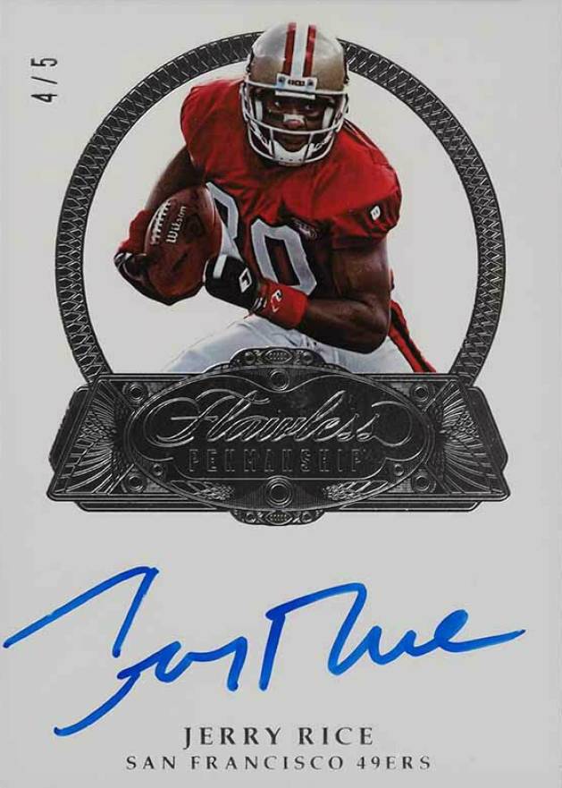 2017 Panini Flawless Flawless Penmanship Jerry Rice #FP-JR Football Card