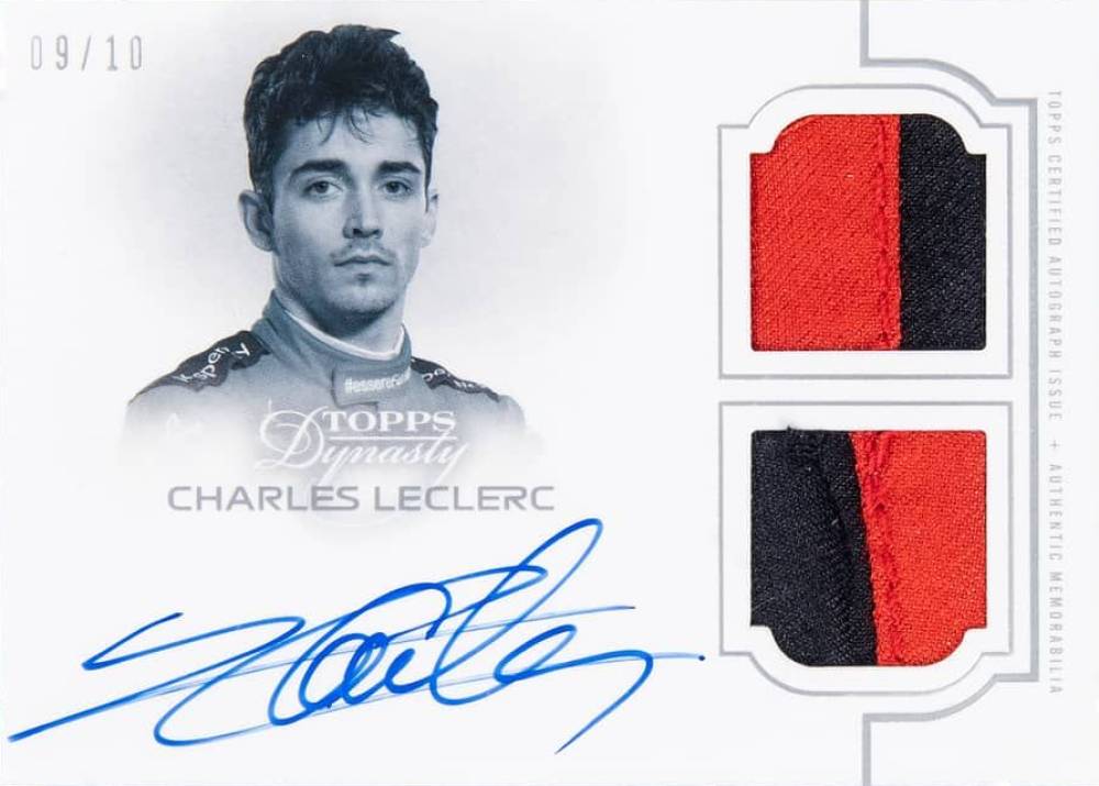 2020 Topps Dynasty Formula 1 Single Driver Autographed Dual Relics Charles Leclerc #CL Other Sports Card