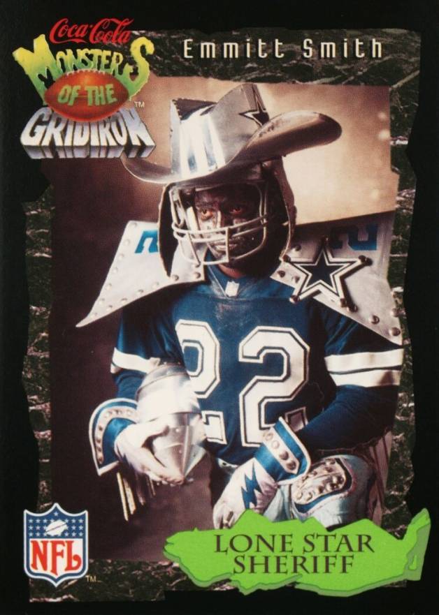 1994 Coke Monsters of the Gridiron Emmitt Smith #8 Football Card