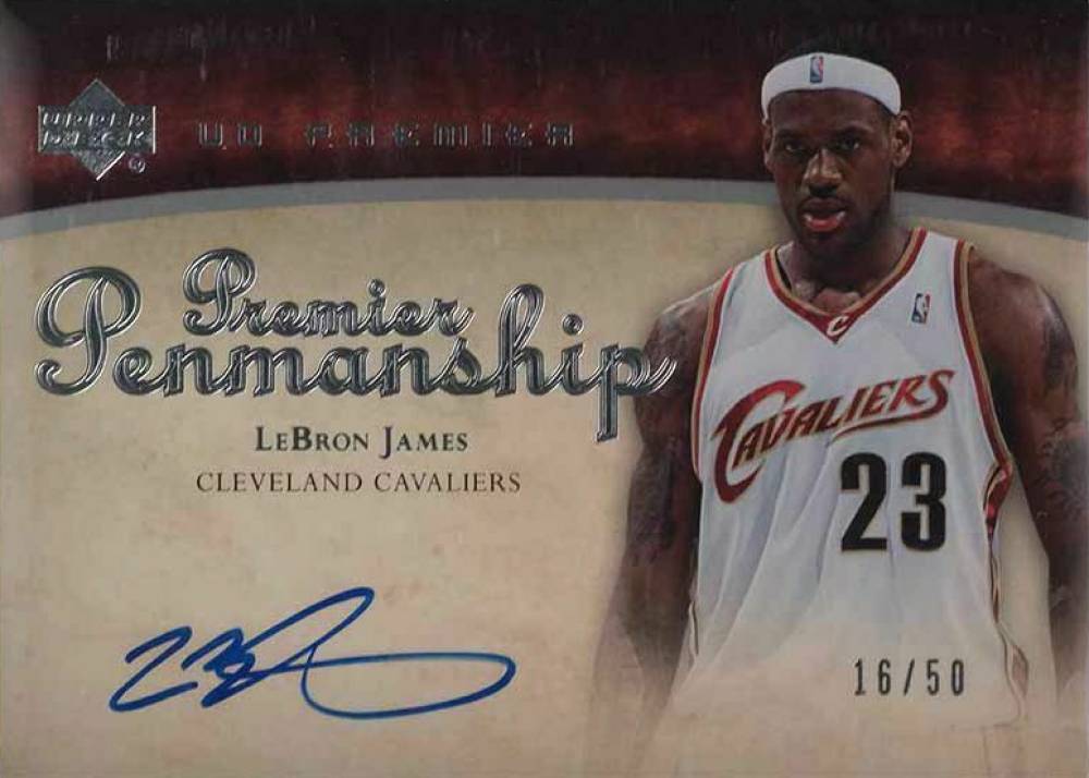 2007 Upper Deck Premier Premier Penmanship LeBron James #PENLB Basketball Card