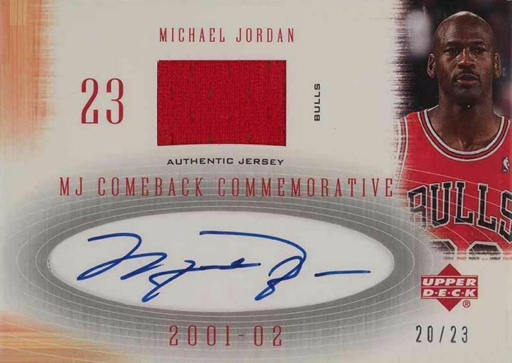 2001 Upper Deck MJ Comeback Commemorative Michael Jordan #CCA2 Basketball Card
