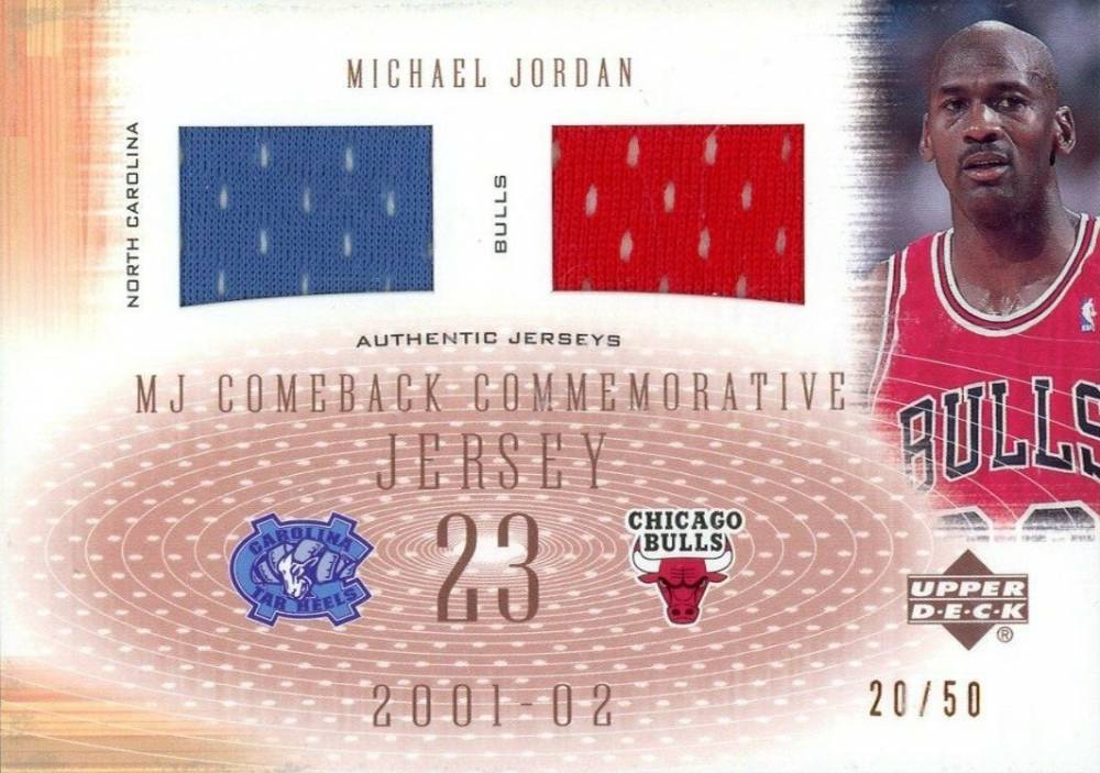 2001 Upper Deck MJ Comeback Commemorative Michael Jordan #CCD1 Basketball Card