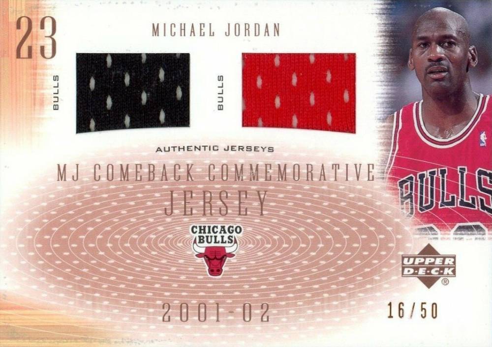 2001 Upper Deck MJ Comeback Commemorative Michael Jordan #CCD3 Basketball Card