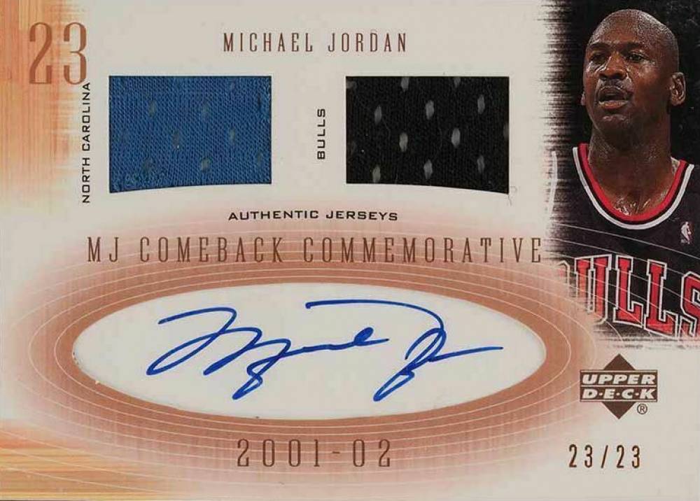 2001 Upper Deck MJ Comeback Commemorative Michael Jordan #CCDA2 Basketball Card