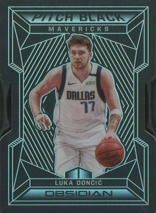 2019 Panini Obsidian Pitch Black Luka Doncic #7 Basketball Card