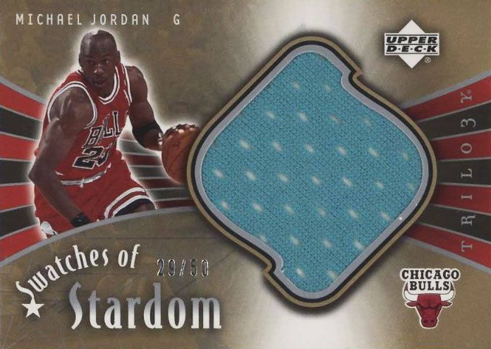 2005 Upper Deck Trilogy Swatches of Stardom Michael Jordan #SW-MJ Basketball Card