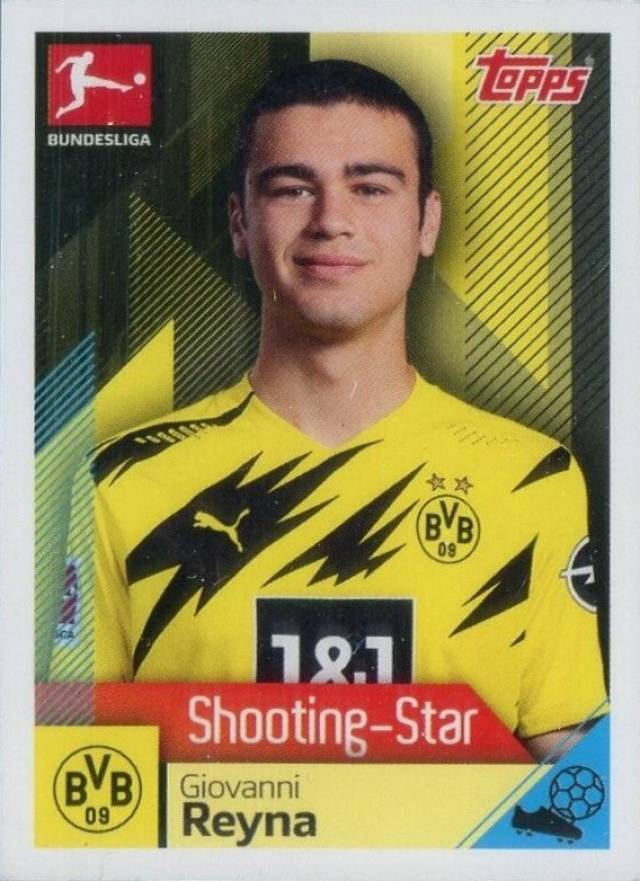 2020 Topps Bundesliga Stickers Giovanni Reyna #121 Soccer Card