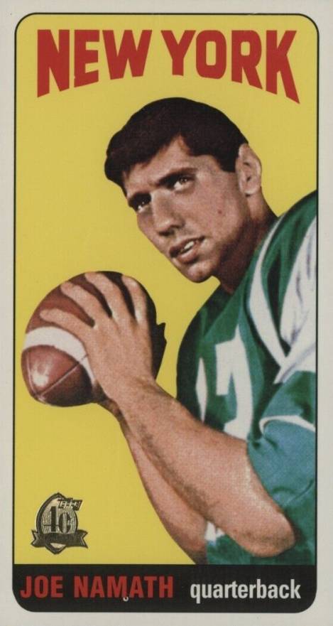 1996 Topps Namath Reprint 1965 Topps Reprint #122 Football Card