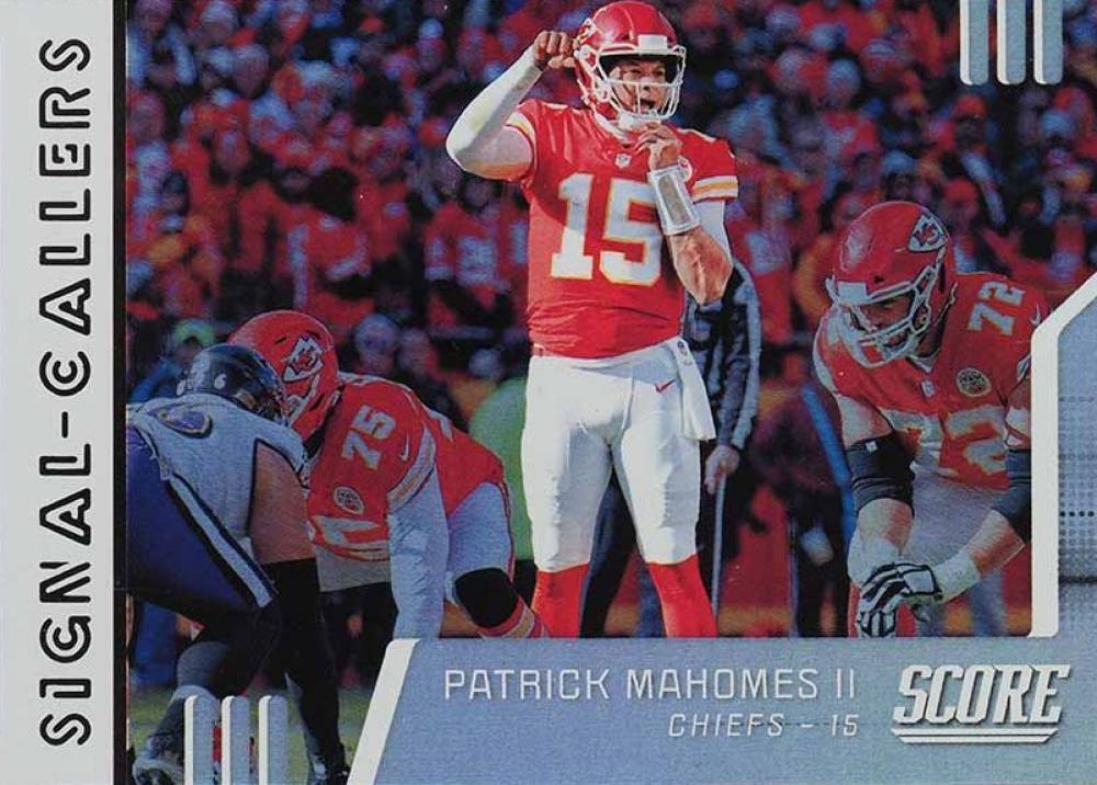 2019 Panini Score Signal Callers Patrick Mahomes II #SC18 Football Card