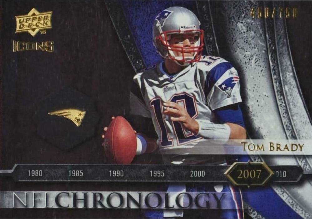 2008 Upper Deck Icons NFL Chronology Tom Brady #CHR39 Football Card