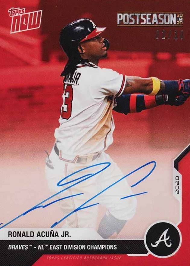 2020 Topps Now Postseason Ronald Acuna Jr. #PS71D Baseball Card