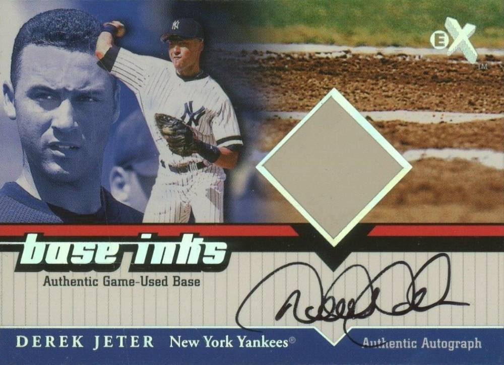 2001 Fleer E-X Base Ink Derek Jeter # Baseball Card