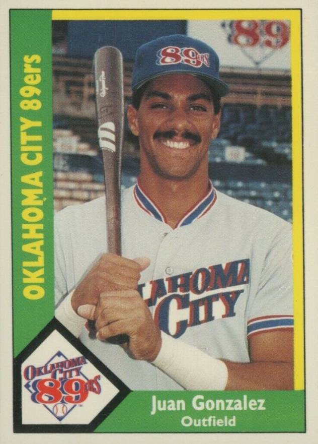 1990 CMC Oklahoma City 89ers Juan Gonzalez #17 Baseball Card