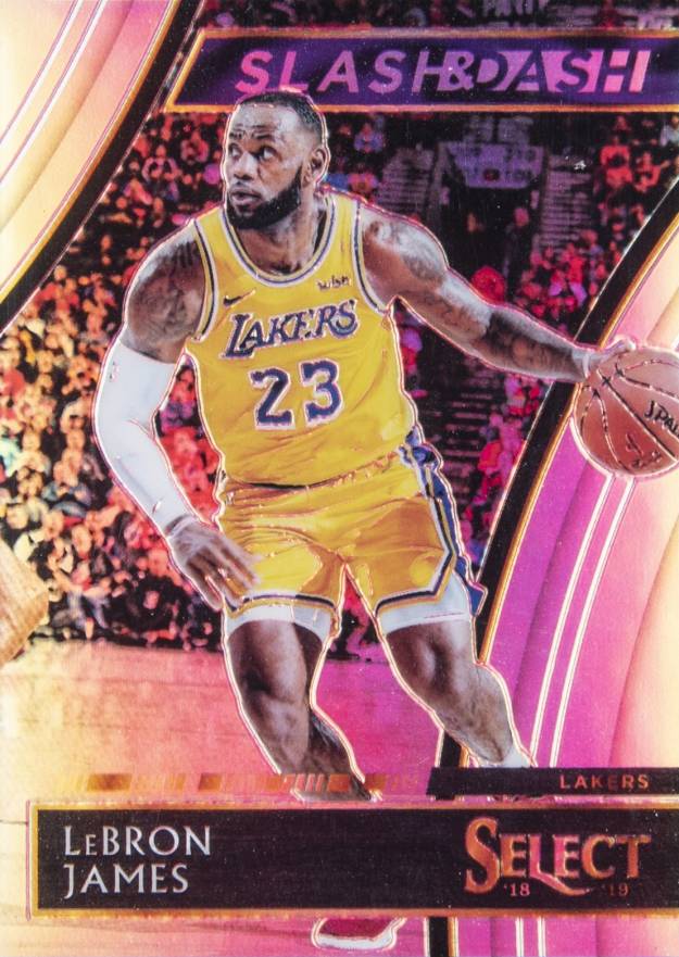 2018 Panini Select Slash and Dash LeBron James #12 Basketball Card