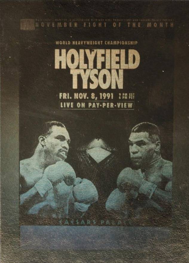 1991 Kayo Heavyweight Gold Holograms Evander Holyfield/Mike Tyson # Other Sports Card