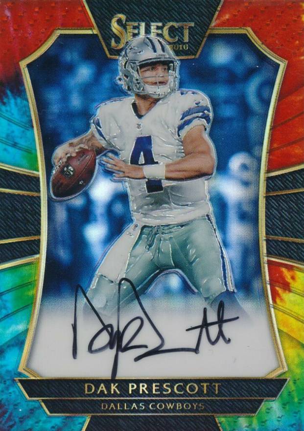 2016 Panini Select Rookie Signatures Dak Prescott #RSDP Football Card