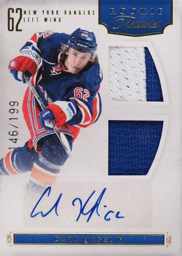 2011 Panini Rookie Anthology Carl Hagelin #108 Hockey Card