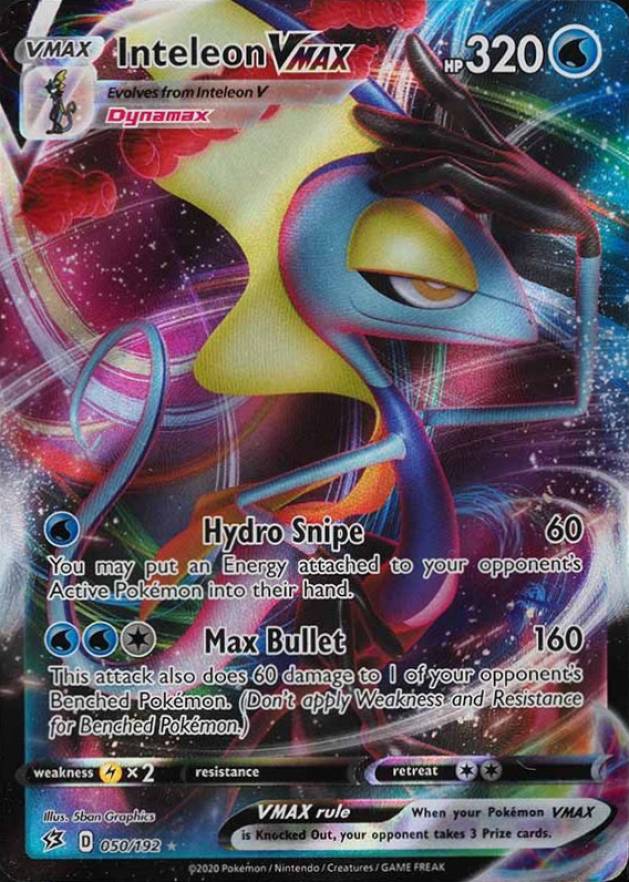 2020 Pokemon Sword & Shield Rebel Clash Full Art/Inteleon Vmax #050 TCG Card