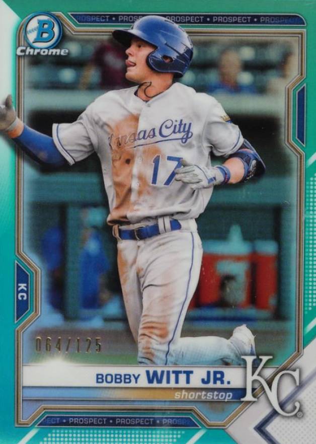 2021 Bowman Chrome Prospects Bobby Witt Jr. #BCP1 Baseball Card