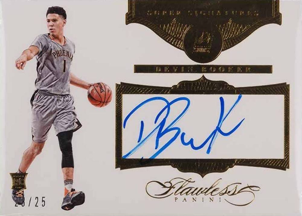 2015 Panini Flawless Super Signatures Devin Booker #SS-DB Basketball Card