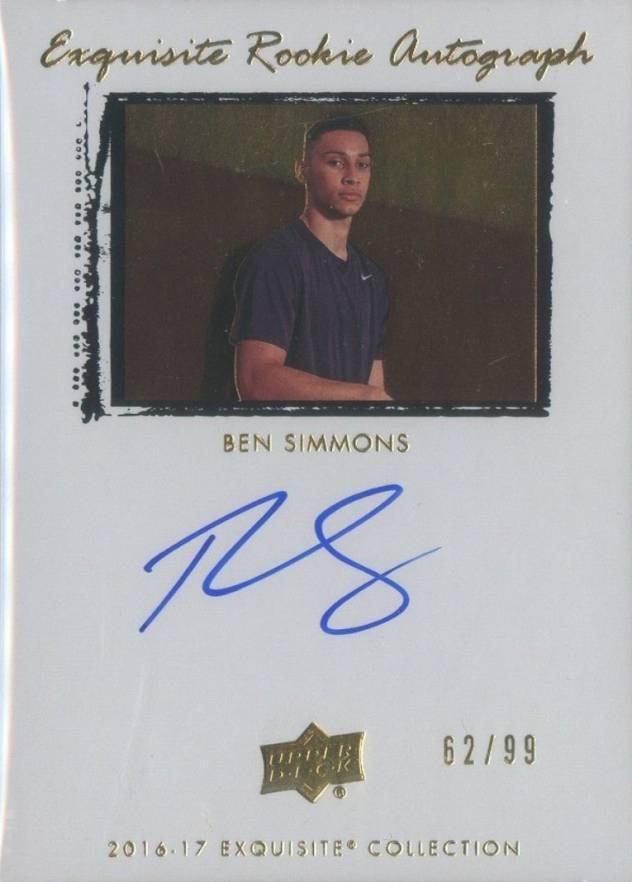 2016 Goodwin Champions 2016-17 Exquisite Collection Autograph Ben Simmons #09T-BS Basketball Card