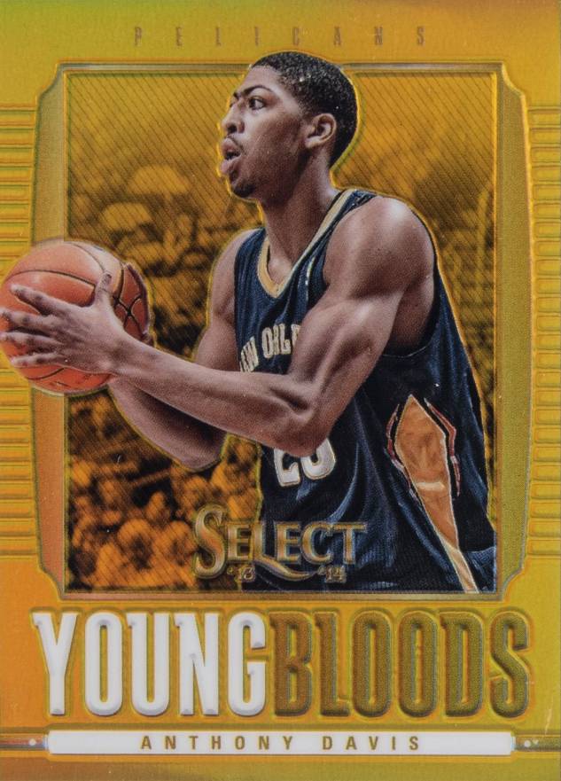 2013 Panini Select Young Bloods Anthony Davis #4 Basketball Card