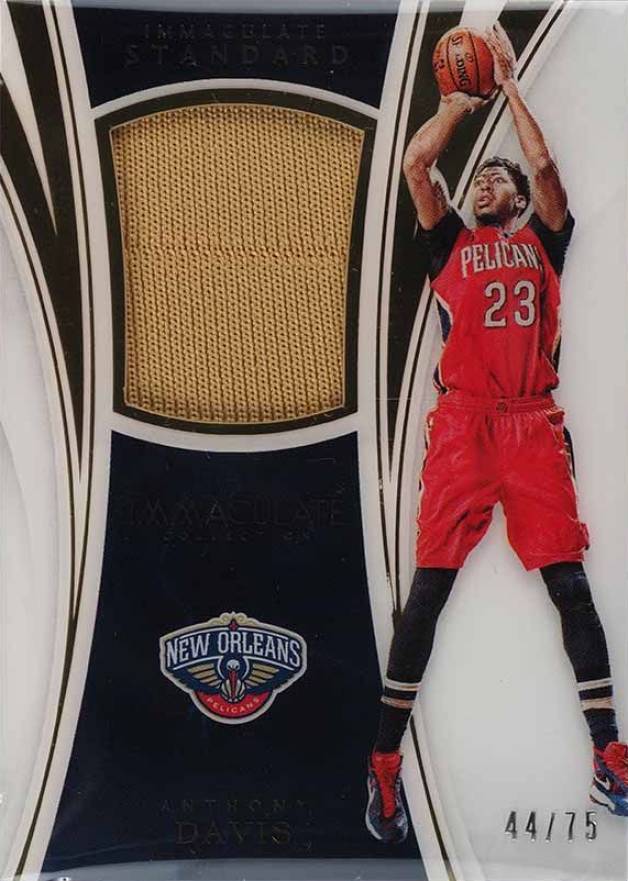 2015 Panini Immaculate Collection Standard Relic Anthony Davis #ADA Basketball Card
