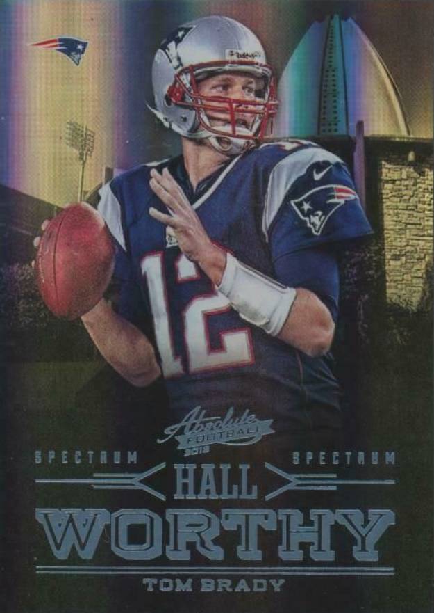 2012 Panini Absolute Hall Worthy Tom Brady #7 Football Card