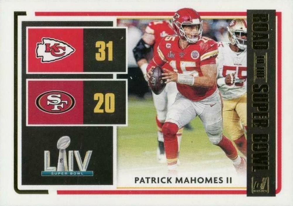 2020 Panini Donruss Road to the Super Bowl Patrick Mahomes II #RSBCPM Football Card