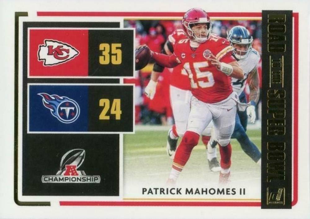 2020 Panini Donruss Road to the Super Bowl Patrick Mahomes II #RSBCCPM Football Card