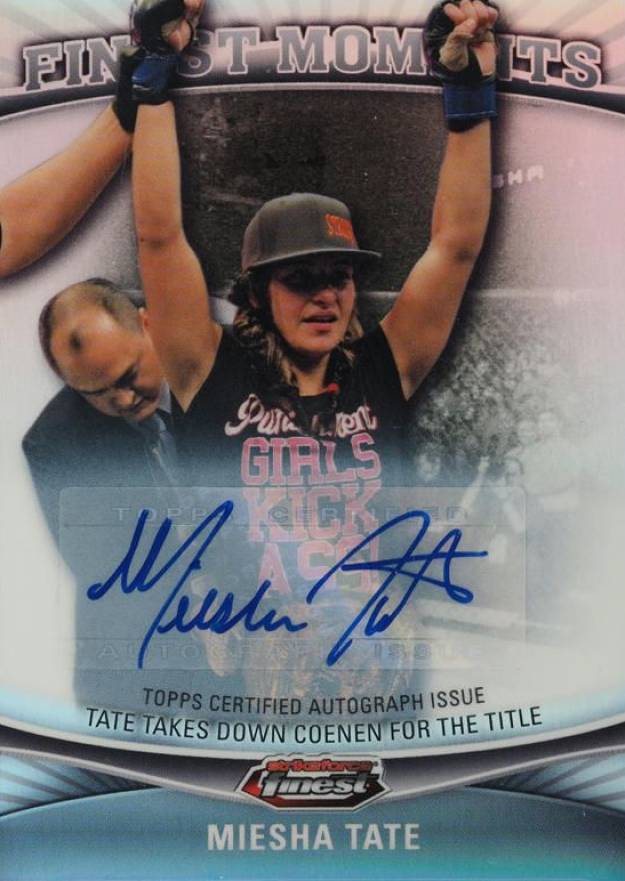 2012 Finest UFC Finest Moments Miesha Tate #FM-MT Other Sports Card