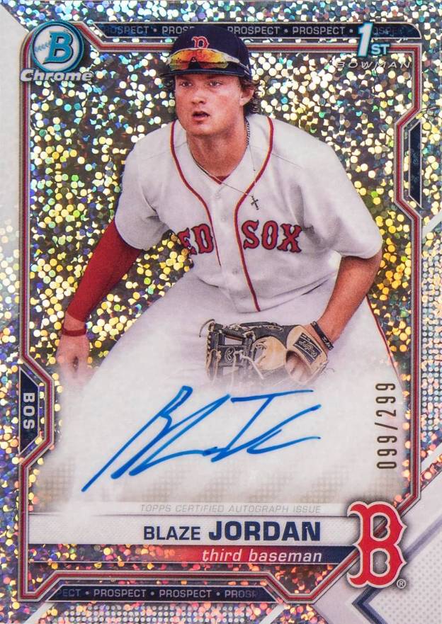 2021 Bowman Chrome Prospect Autographs Blaze Jordan #CPABJ Baseball Card