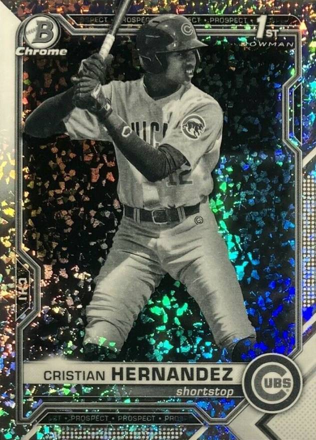 2021 Bowman Chrome Prospect Autographs Cristian Hernandez #CPACH Baseball Card