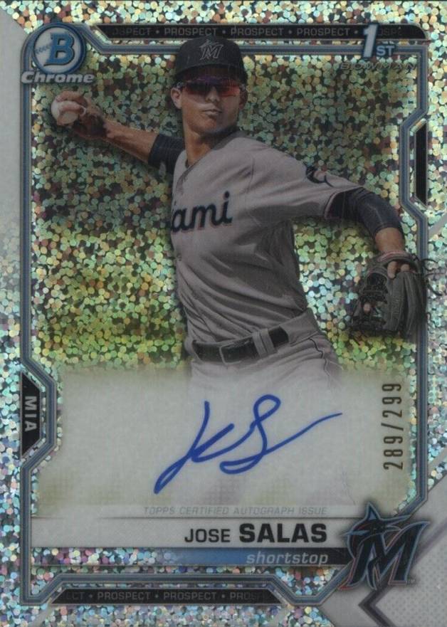 2021 Bowman Chrome Prospect Autographs Jose Salas #CPAJS Baseball Card