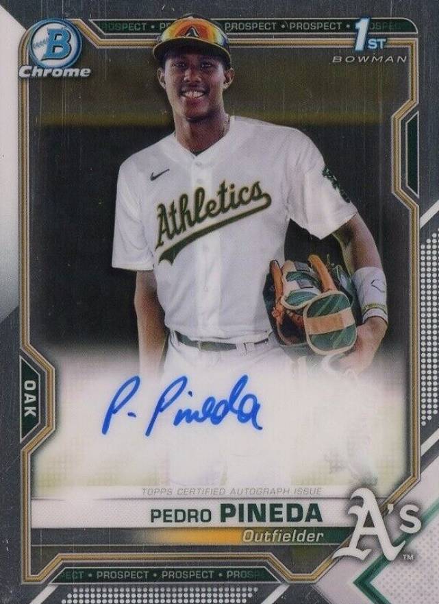 2021 Bowman Chrome Prospect Autographs Pedro Pineda #CPAPP Baseball Card