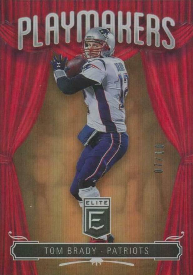 2019 Panini Donruss Elite Playmakers Tom Brady #PM1 Football Card