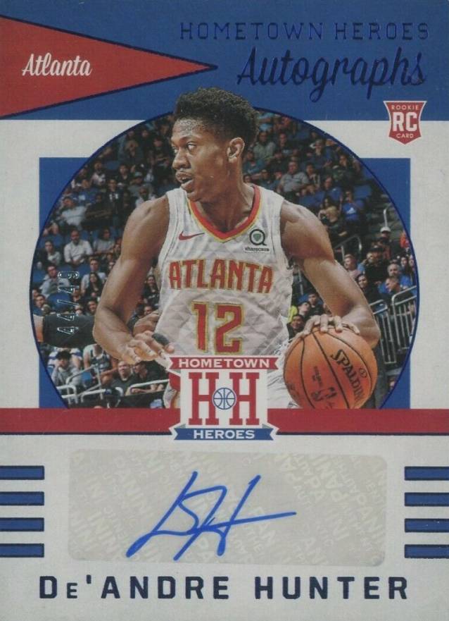 2019 Panini Chronicles Hometown Heroes Autographs DE'Andre Hunter #HHDAH Basketball Card