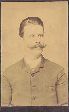 1886 J. Wood Studio N.Y. Giants Cabinets Jim Mutrie # Baseball Card