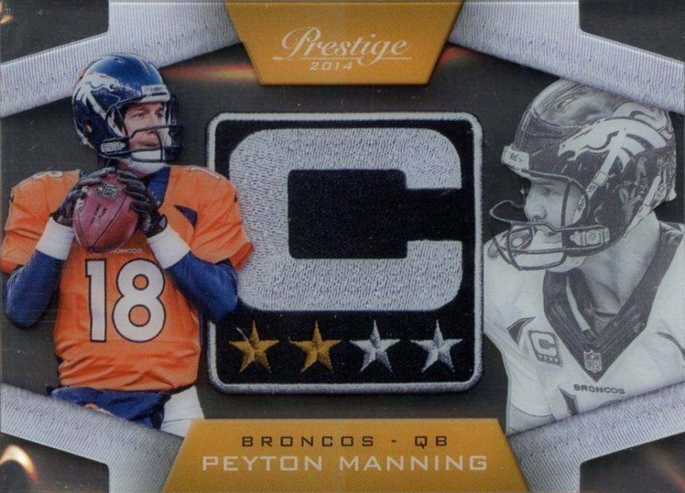 2014 Panini Prestige Captains Peyton Manning #7 Football Card