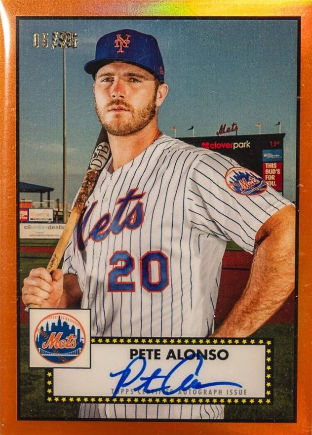 2021 Topps Tribute Tribute to Topps Autographs Pete Alonso #PA Baseball Card