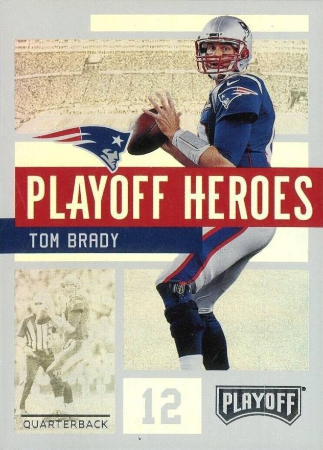 2018 Panini Playoff Playoff Heroes Tom Brady #1 Football Card